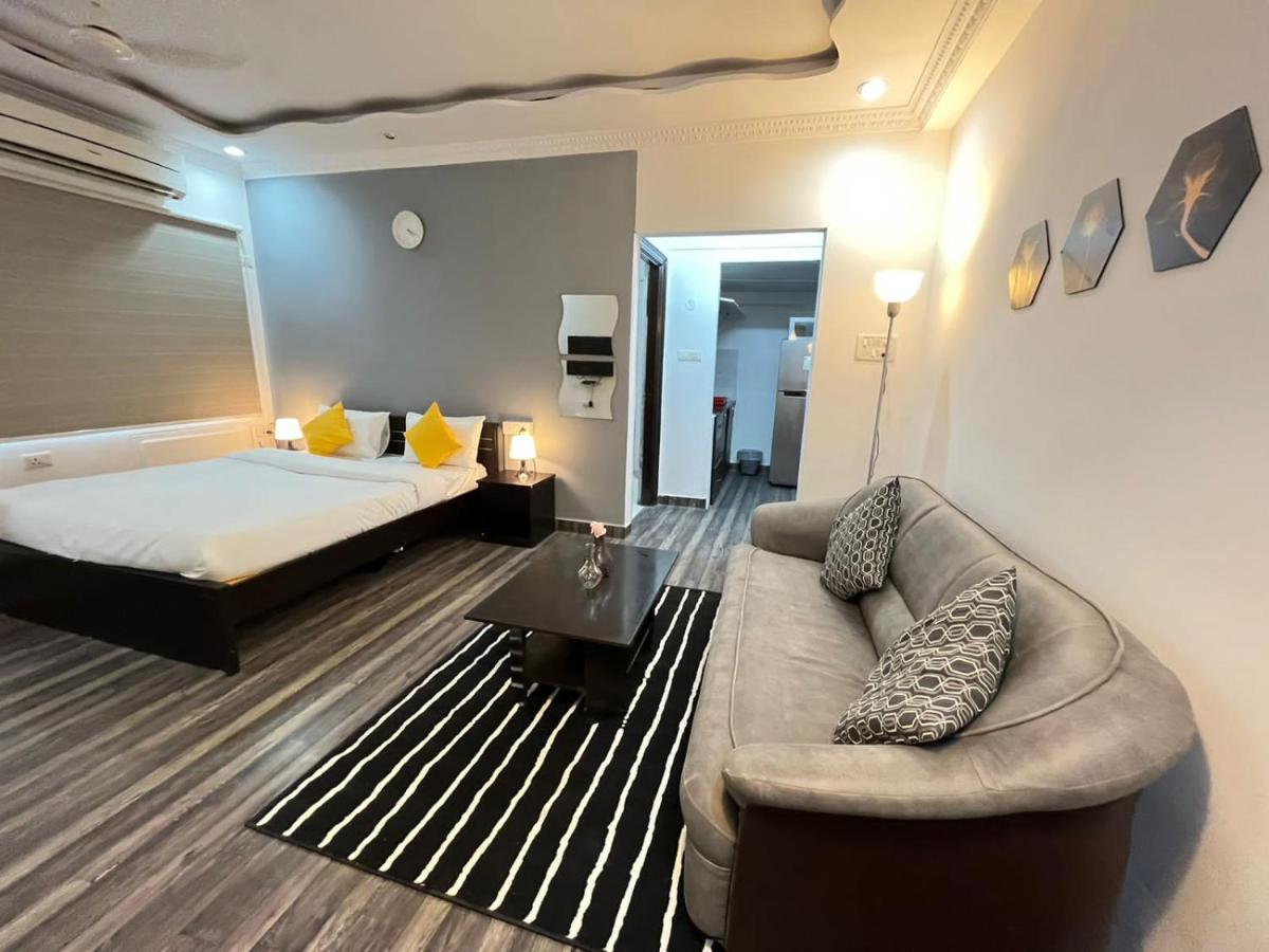 Bedchambers Serviced Apartments, Hyderabad Exteriör bild